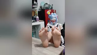 Rem Cosplay Tickling