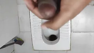 After looking at a beautiful girl from the neighborhood I decided to masturbate and urinate.