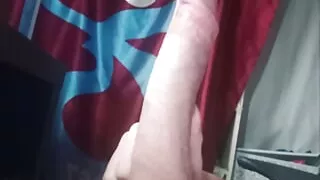 I'm playing with my big penis.