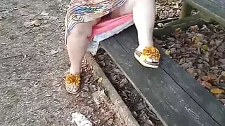 Flashing in public park .... Risk