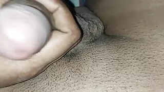 Very tight pussy  the cock was not going inside