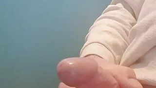 Jerking off. Lots of cum