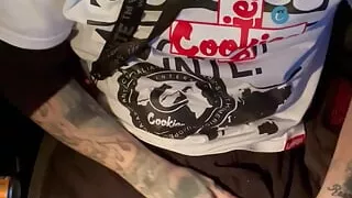 Onlyfans model tussin_t flashes you his big cock