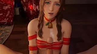 Aerith gives you your Christmas present