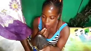 Alice, the Japanese Bhabhi Offers the Best Hairy Black Pussy to Her Boyfriend Jean Pierre, After Makeup.