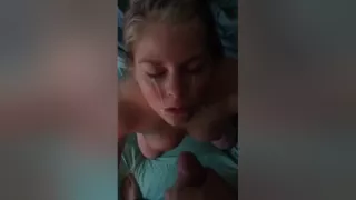 White Girl Sucking Rican Cock And Taking Cum
