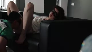 The Husband Has Work Around The House But I Stick My Dildo In My Pussy And He Doesnt Pay Attention