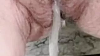 Horny granny MariaOld pissing after teasing and play with pussy