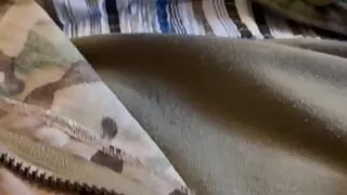 US Army Specialist borrows his sarge's boxer shorts and jerks off in them!