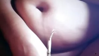 Beautiful young gir fingaring in his pussy