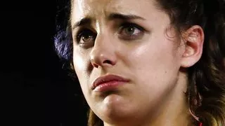 Poor Brunette Teen Slave Struggles in Her First