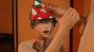 Overwatch XXX porn parody - Kiriko got fucked, animation (hard sex) (anime hentai)