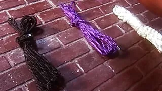 Released slave eats out his mistresses and lets them use his cock