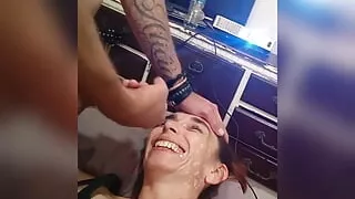 Giving my hungry whore a feed