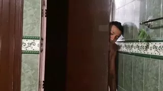 Part 1 I pull down my classmate's school shorts and pants to fuck