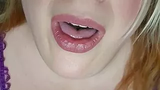 Perfect titties in purple lingerie