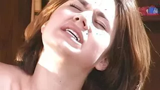 He stops the brunette from playing pool to get deepthroated and plow her sweet fanny