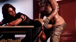 Nutty Touch ( cute futanari girls with beautiful hot ass and big hard cock