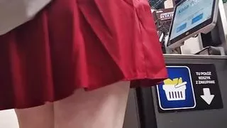 in the store without underwear