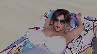 Victorias in Big City 9 Victoria Got Kinky at the Beach.