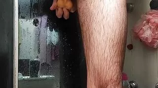 Having fun in shower precum drip