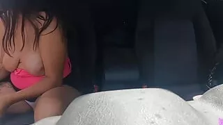 Busty Fucks Stranger Who Joins Her While Masturbating in the Car Fleeting Encounter