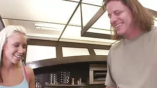 Blonde Girl Fucked by the Older Guy