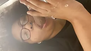 Using my BBC dildo at work!!