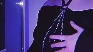 Sexy slave Alice Moore twerking and playing with her pussy