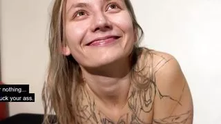 (Cur1ouscoup420) Slutty submissive gf getting her ass trained with big butt plug then fucked roughly