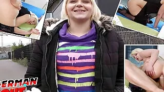 GERMAN SCOUT - Tiny girl mini hotcore pickup and fuck at street casting