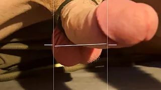 Cumming and hard moaning. Lovense gush playing with my thick cock