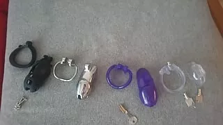 New guys locked in a chastity belt