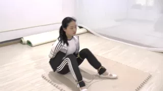 Shinese Girl Criminal Walks Tied Up