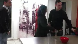 Naughty cougar accepted to be ass fucked in threeway