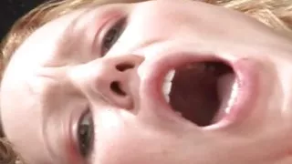 Little Blonde Slut Gets Ready for Deep Anal While Playing with a Big Dildo