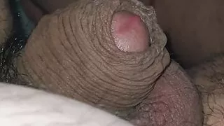 Step mom doesn't wear bikini under mini dress and step son is naked in bed