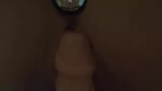 Fuck Girl with XXL Dildo and Anal Plug Doggy