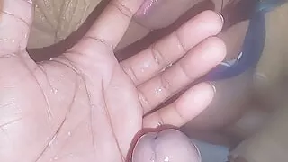 Indian desi mom enjoyed with dildo then tasted cock and pussy juice