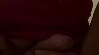 Cock and ball bondage with nipple clamps and butt plug