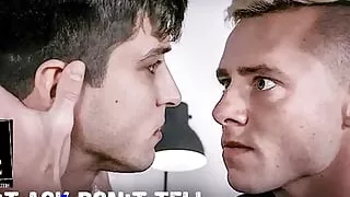 Military Jock Accepts Sexuality & Has Intense First Gay Experience with Bunkmate