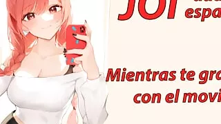 Spanish JOI, masturbate with your Smartphone.