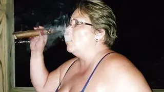 Huge Cigar Smoking