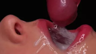 Hot Milf In The Most Sensual Blowjob With Mouth Tongue And Lips - Amazing Cumshot