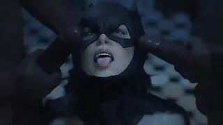 gamingarzia & Youngiesed Intense double penetration in the batcave intense hard sex with batgirl sweet intense pleasure buttocks