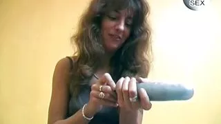 Tattooed German woman loves pleasing a loaded dick after a masturbation