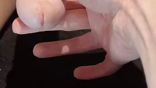 My Mate's Hard Dick Pissing in My Hand