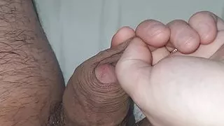 Step mom almost caught handjob step brother dick under blanket