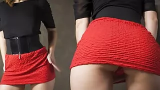 Under Skirt Dancing In Tight Short Dress