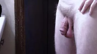 Side View of My Soft Cock and Bouncing Balls